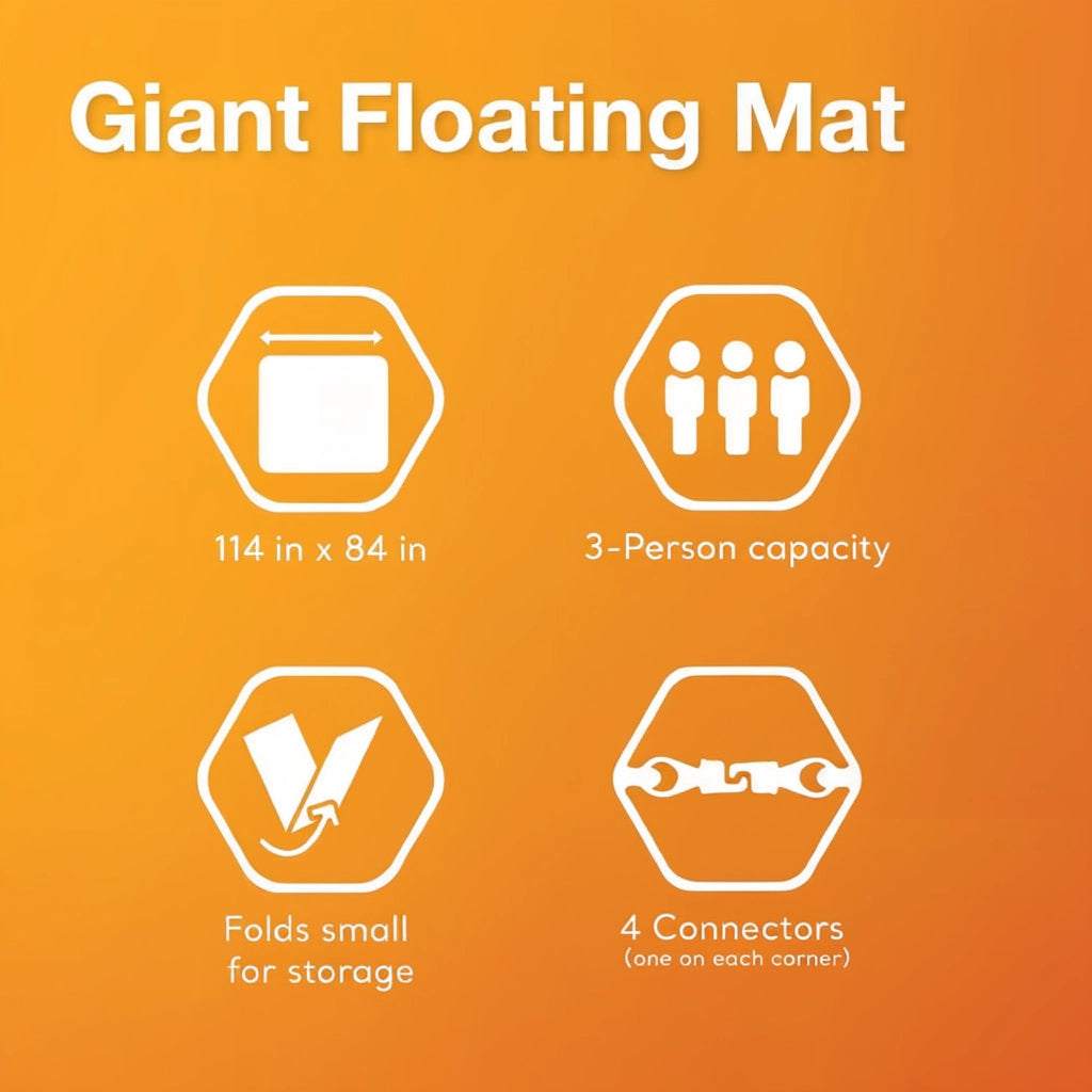 Giant Inflatable Floating Water Mat